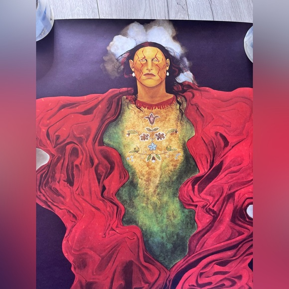 CJ Wells Native American Indian Print Art Poster 36 x 24 - Picture 2 of 5